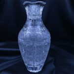 Křišťálová broušená váza 20 cm