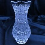 Křišťálová broušená váza 12,5 cm