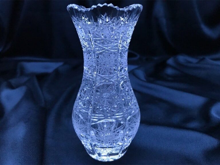 Křišťálová broušená váza 12,5 cm