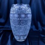 Křišťálová broušená váza 25,5 cm