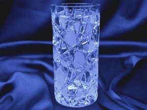 Křišťálová broušená váza 15 cm