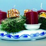Cibulák – Svícen adventní 21,5 cm – originální cibulový porcelán 1. jakost